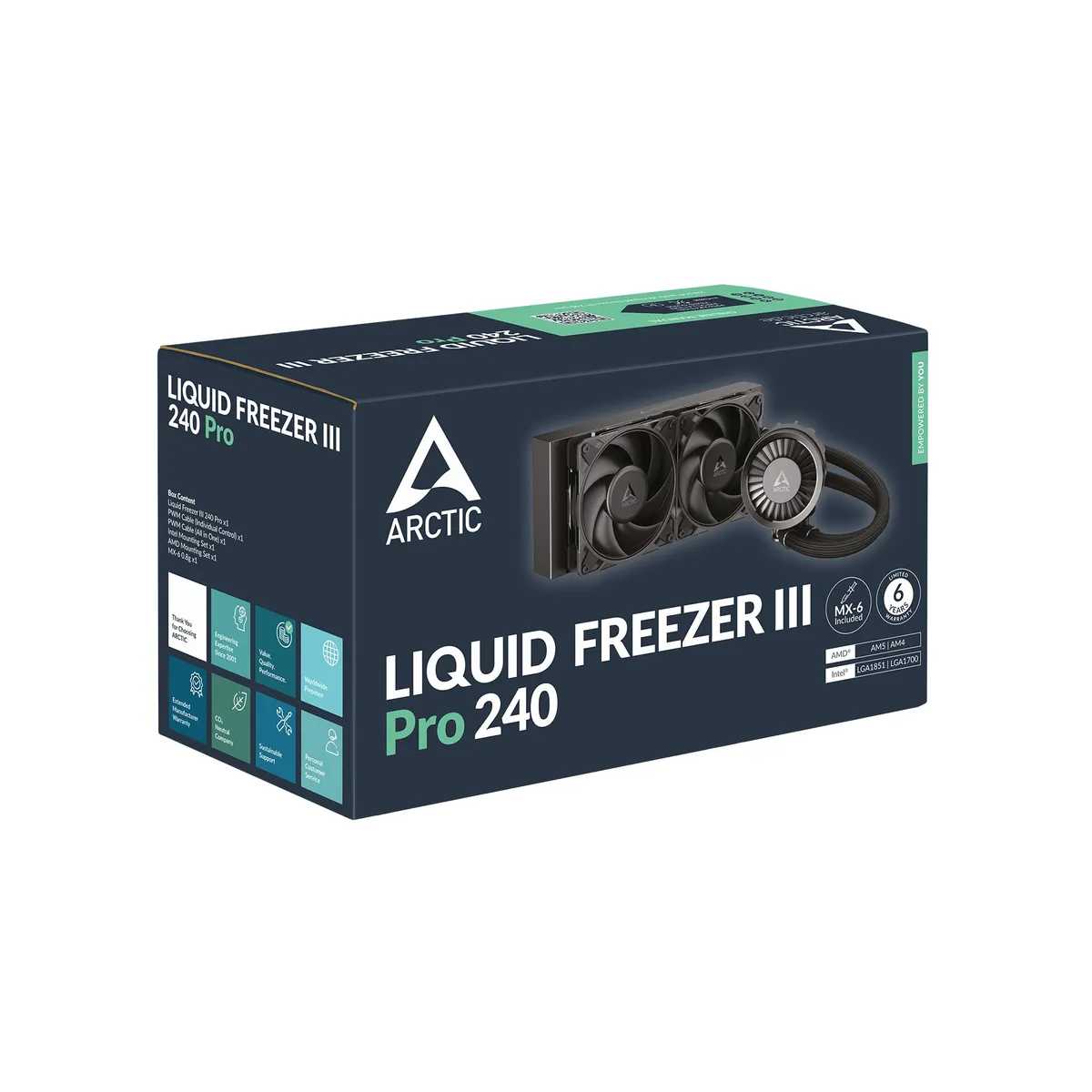 Система водяного охолодження Arctic Liquid Freezer III Pro 240 Black (ACFRE00178A) - мініатюра 3