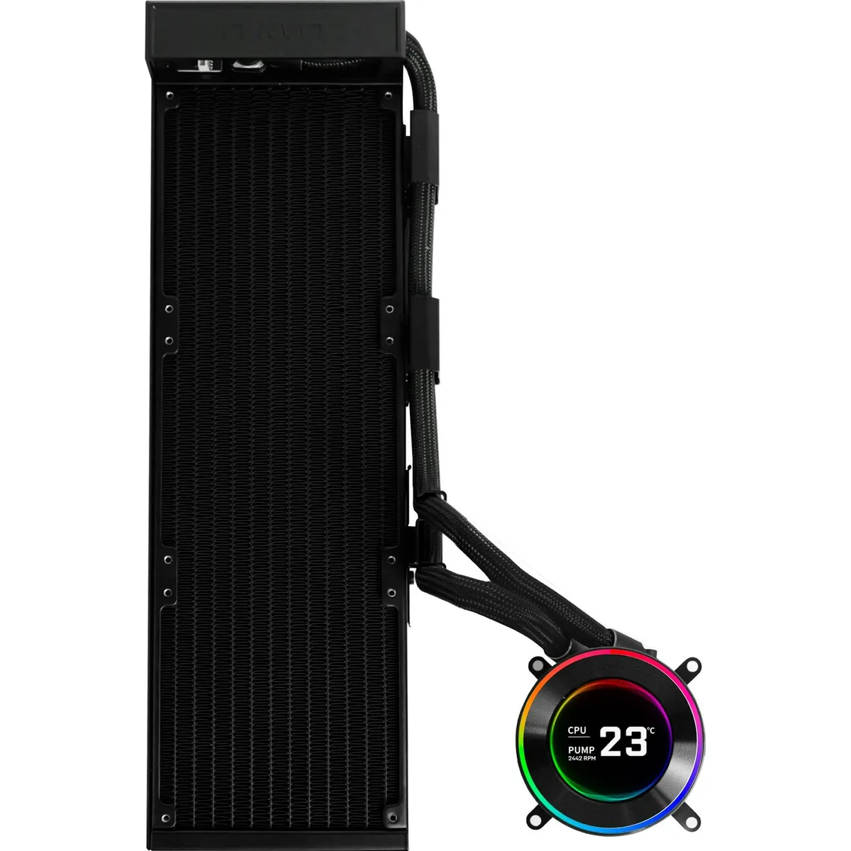Система водяного охолодження Lian Li HydroShift II LCD-C 360 Fanless Black (G89.GHS2LCD36B.00) - мініатюра 3