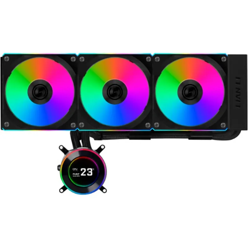 Система водяного охолодження Lian Li HydroShift II LCD-C 360CL Black (G89.GHS2LCD36RB.00) - зображення 1
