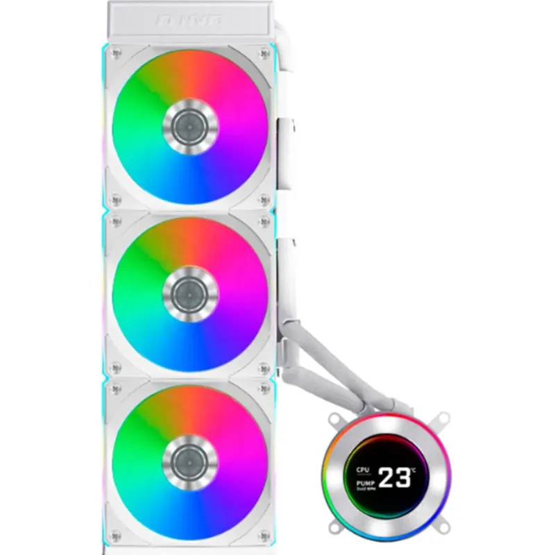 Система водяного охолодження Lian Li HydroShift II LCD-C 360CL White (G89.GHS2LCD36RW.00) - мініатюра 2