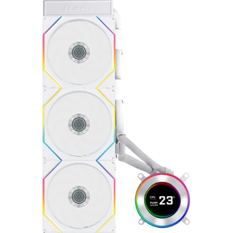 Система водяного охолодження Lian Li HydroShift II LCD-C 360TL White (G89.GHS2LCD36TW.00) - мініатюра 2