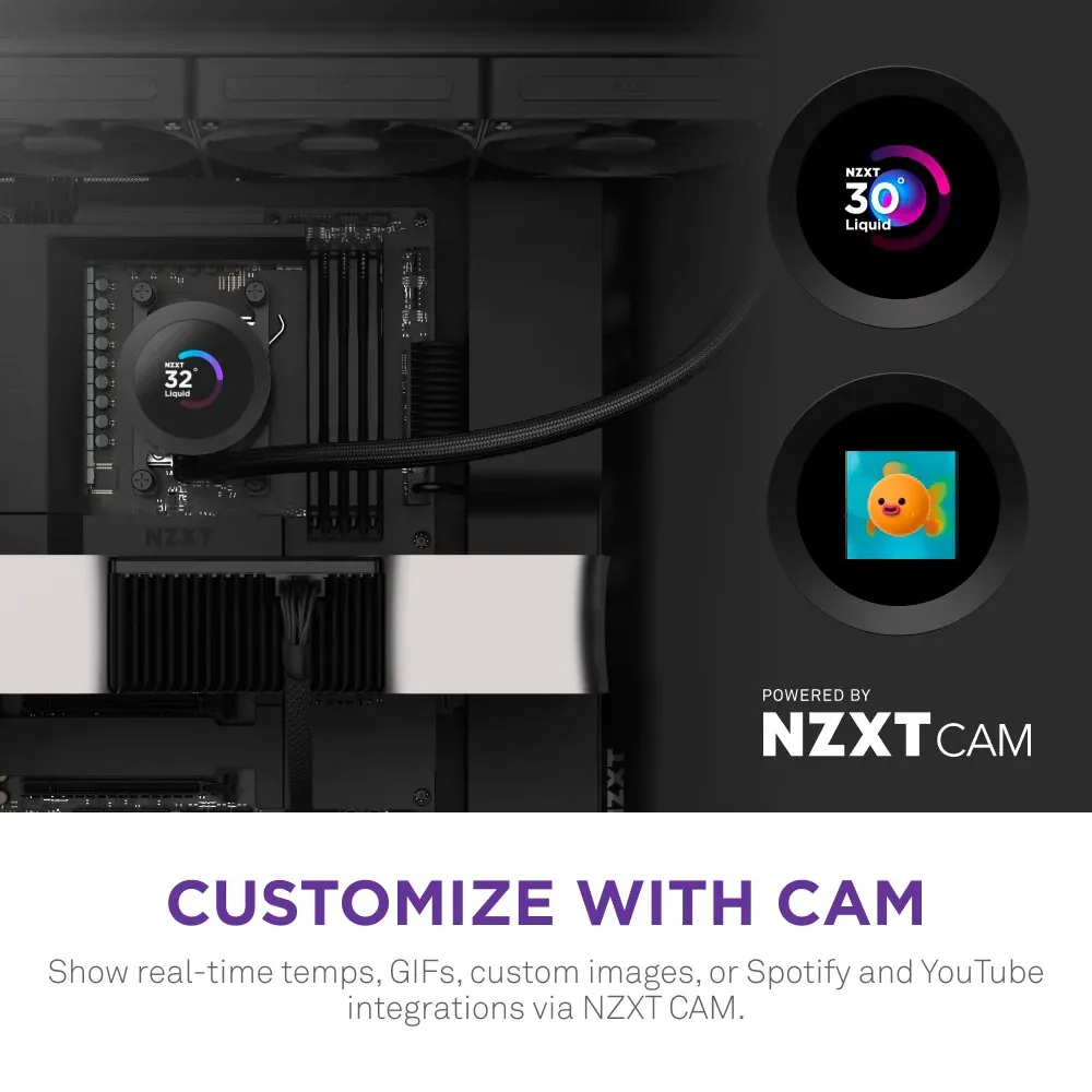 Система водяного охолодження NZXT Kraken Plus 360 V2 Black (RL-KN360-B2) - мініатюра 6