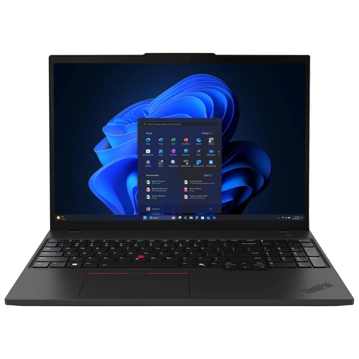Ноутбук Lenovo ThinkPad T16 Gen 4 (21QFS0AK00) Black - мініатюра 14