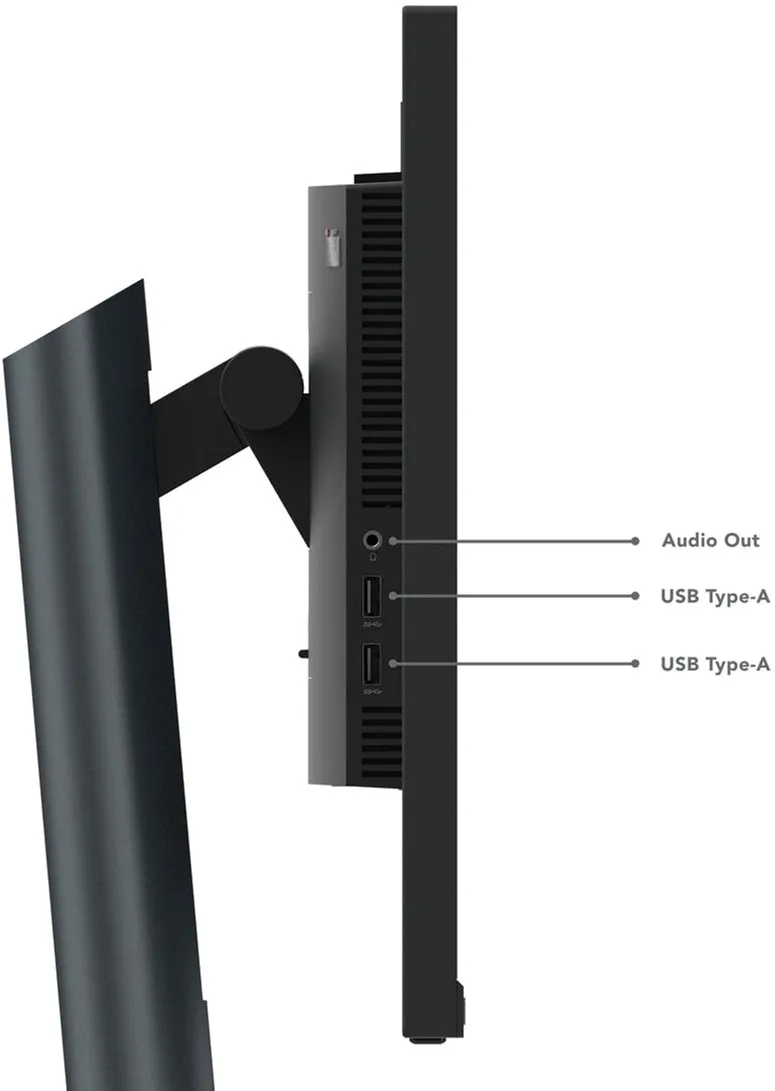 Монiтор Lenovo ThinkVision 23.8" P24h-30 (63B3GAT6UA) IPS Black  - мініатюра 9