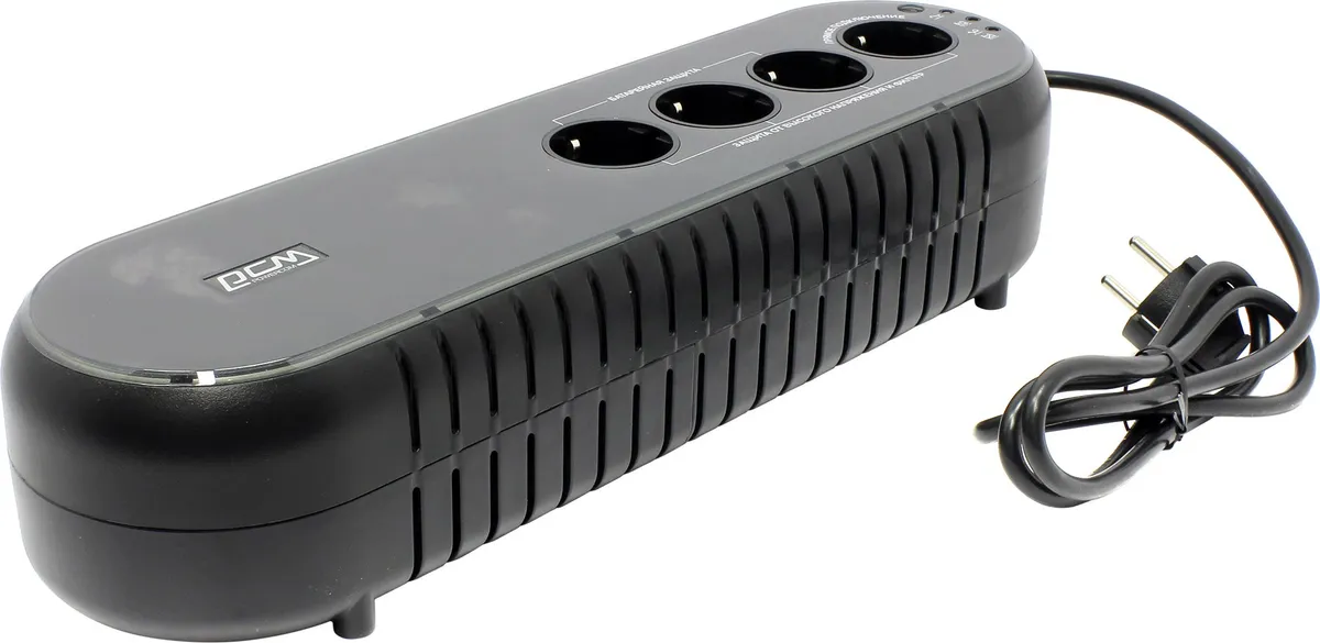 Джерело безперебійного живлення Powercom WOW-1000U, Off-Line, 4 x евро, USB, RJ-45, пластик (00210088) - зображення 1