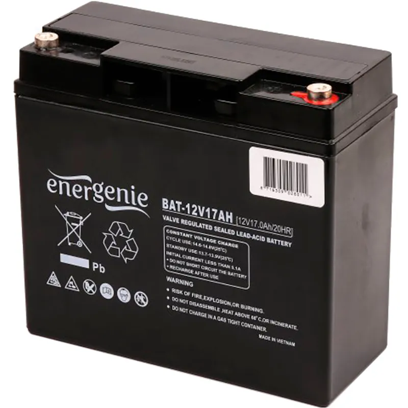 Акумуляторна батарея EnerGenie 12V 17AH (BAT-12V17AH/4) AGM - зображення 1
