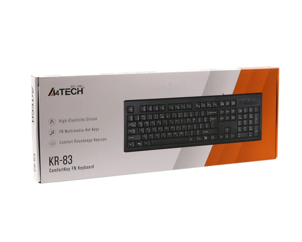 Клавiатура A4tech KR-83 Black - мініатюра 7