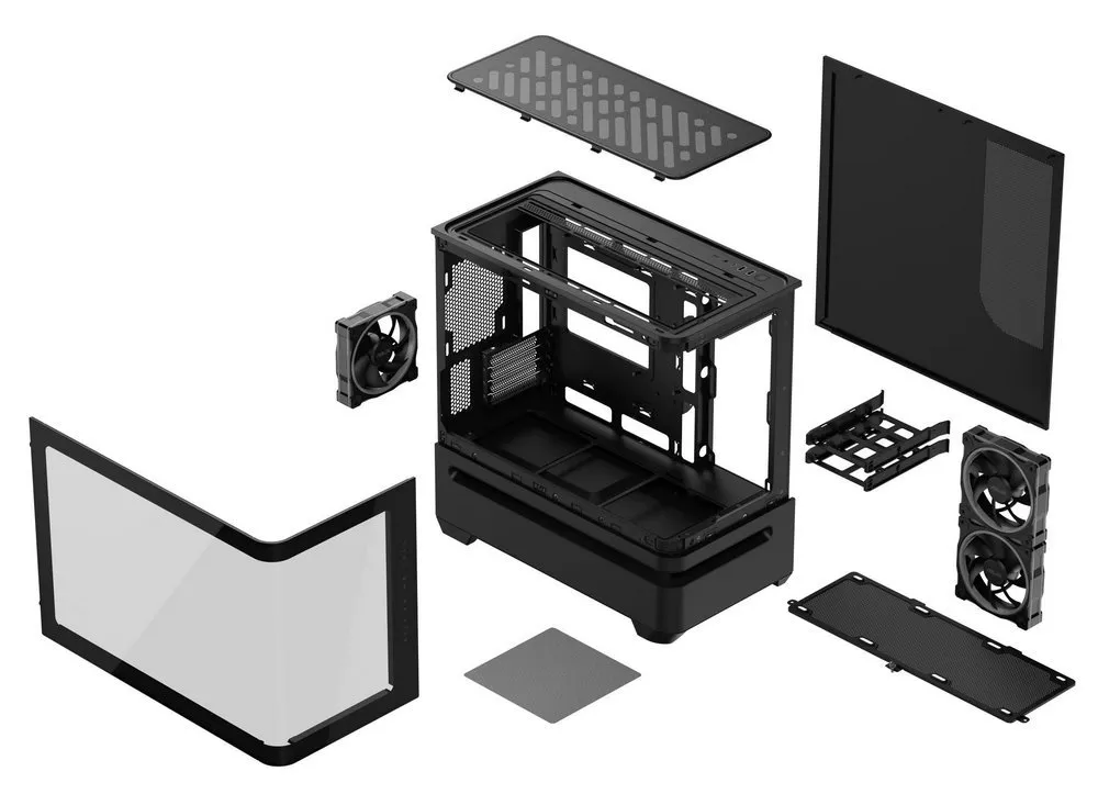 Корпус Asus Prime AP202 ARGB Tempered Glass Black без БЖ (90DC00P0-B19000) - мініатюра 17