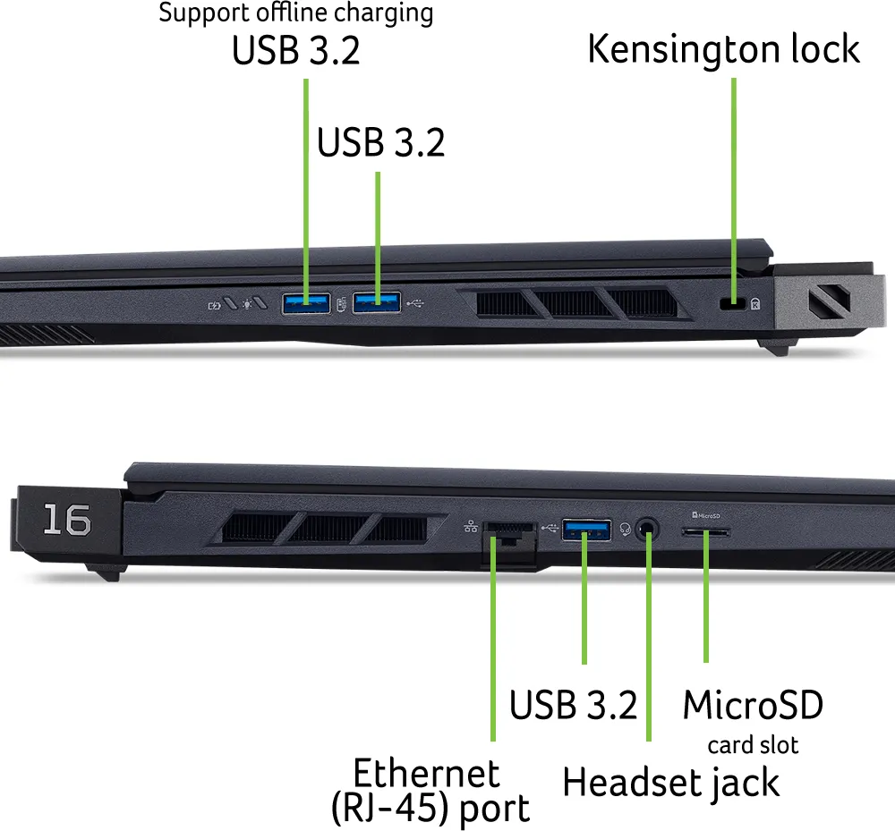 Ноутбук Acer Predator Helios 16 PH16-73-910Q (NH.QW3EU.002) Black - мініатюра 9