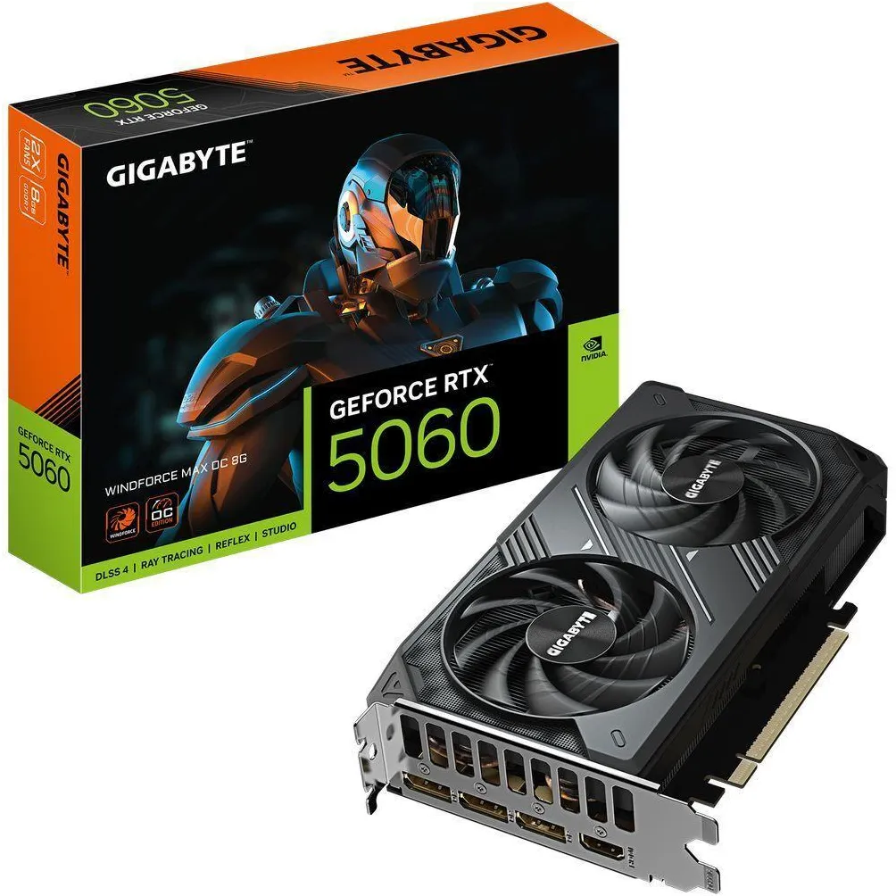 Відеокарта GF RTX 5060 8GB GDDR7 Windforce Max OC Gigabyte (GV-N5060WF2MAX OC-8GD) - мініатюра 10