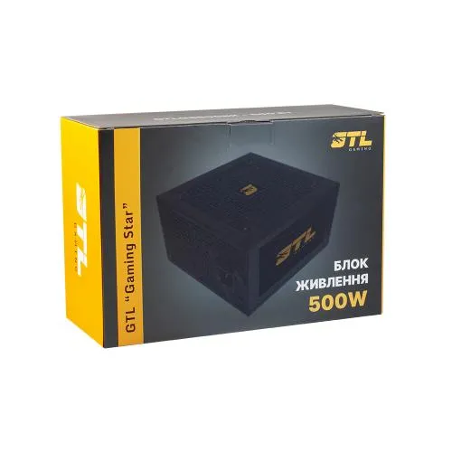 Блок живлення GTL Gaming Star (GTLGS500BK) 500W - мініатюра 4