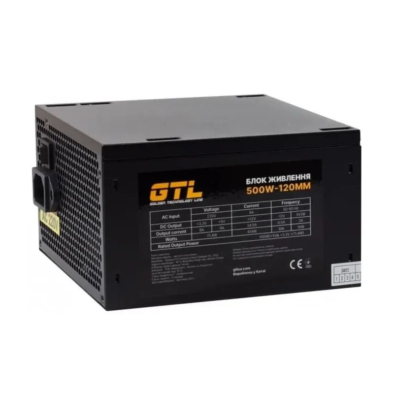 Блок живлення GTL Gaming Star (GTLGS500BK) 500W - мініатюра 5