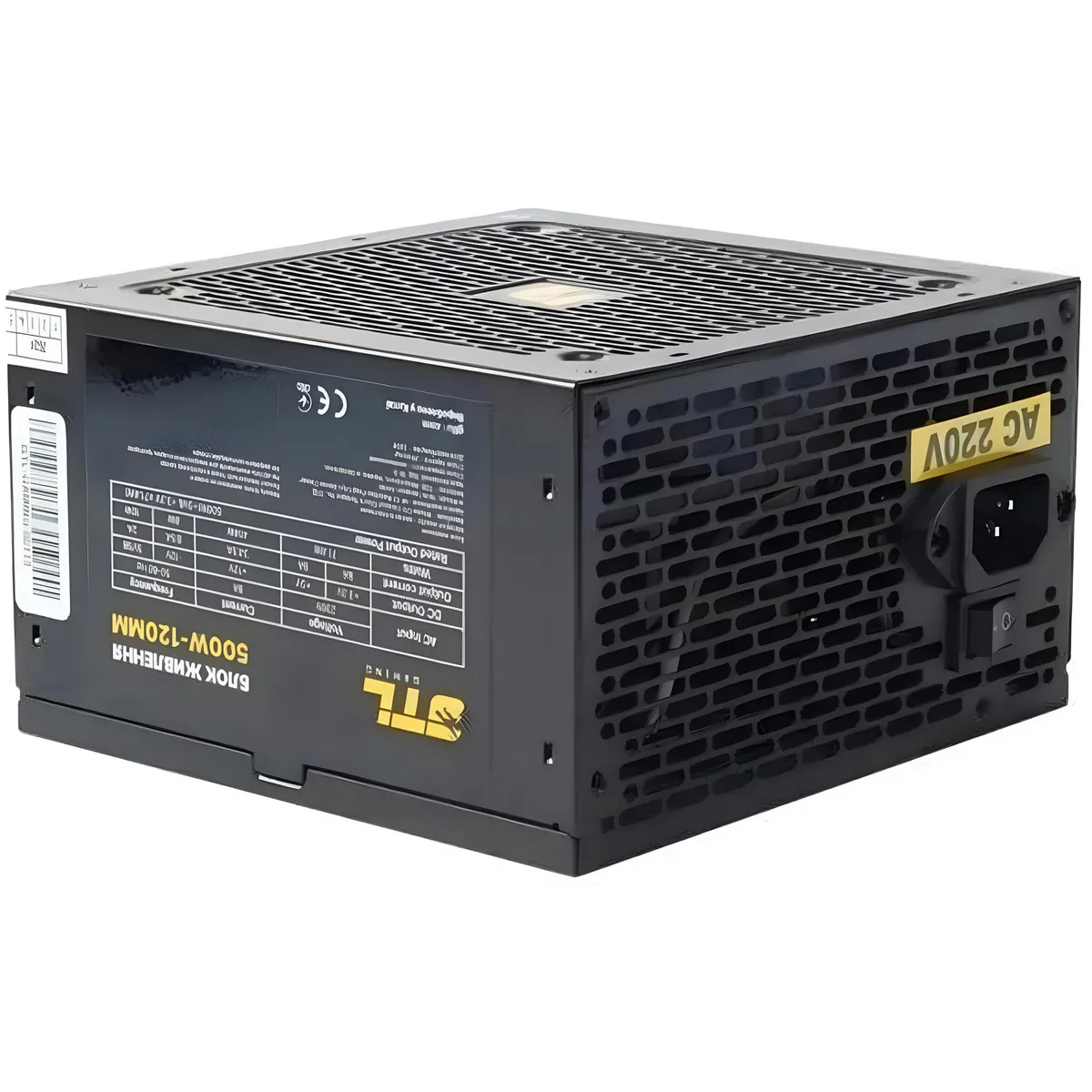 Блок живлення GTL Gaming Star (GTLGS500BK) 500W - мініатюра 6