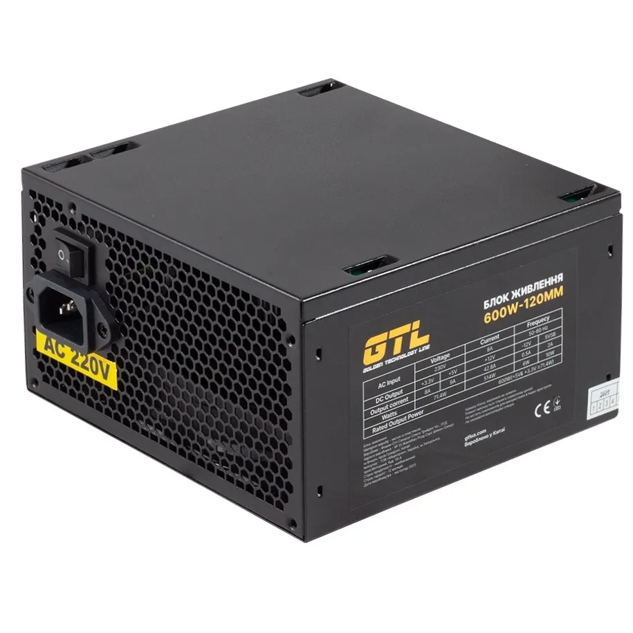 Блок живлення GTL Gaming Star (GTLGS600BK) 600W