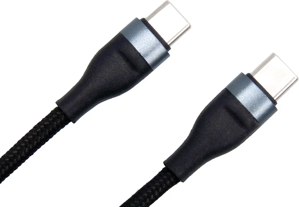 Кабель Dengos USB Type-C - USB Type-C, 0.25 м (M/M), Black (NTK-TC-TC-SHRT-BLACK) - мініатюра 2