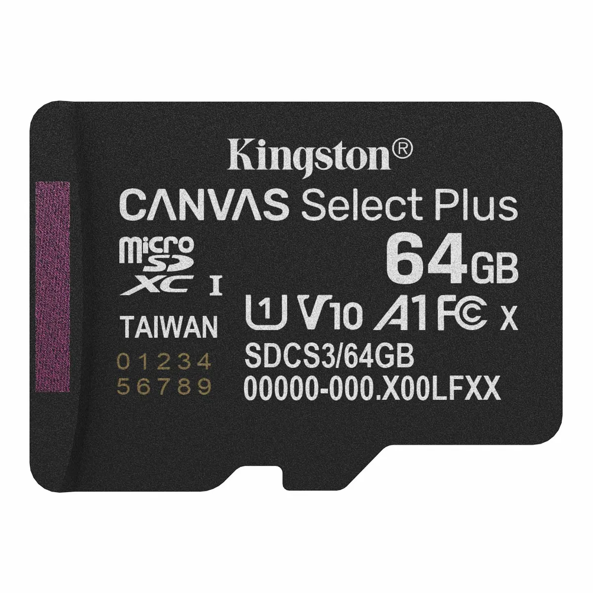 Карта пам`яті MicroSDXC 64GB UHS-I Class 10 Kingston Canvas Select Plus R150MB/s (SDCS3/64GBSP) - зображення 1