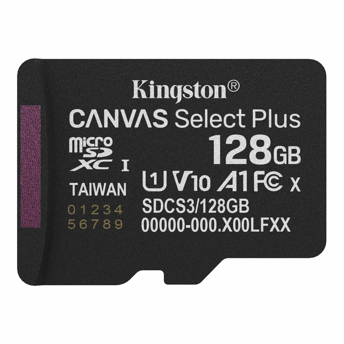 Карта пам`яті MicroSDXC 128GB UHS-I Class 10 Kingston Canvas Select Plus R150MB/s + SD-адаптер (SDCS3/128GB) - зображення 1