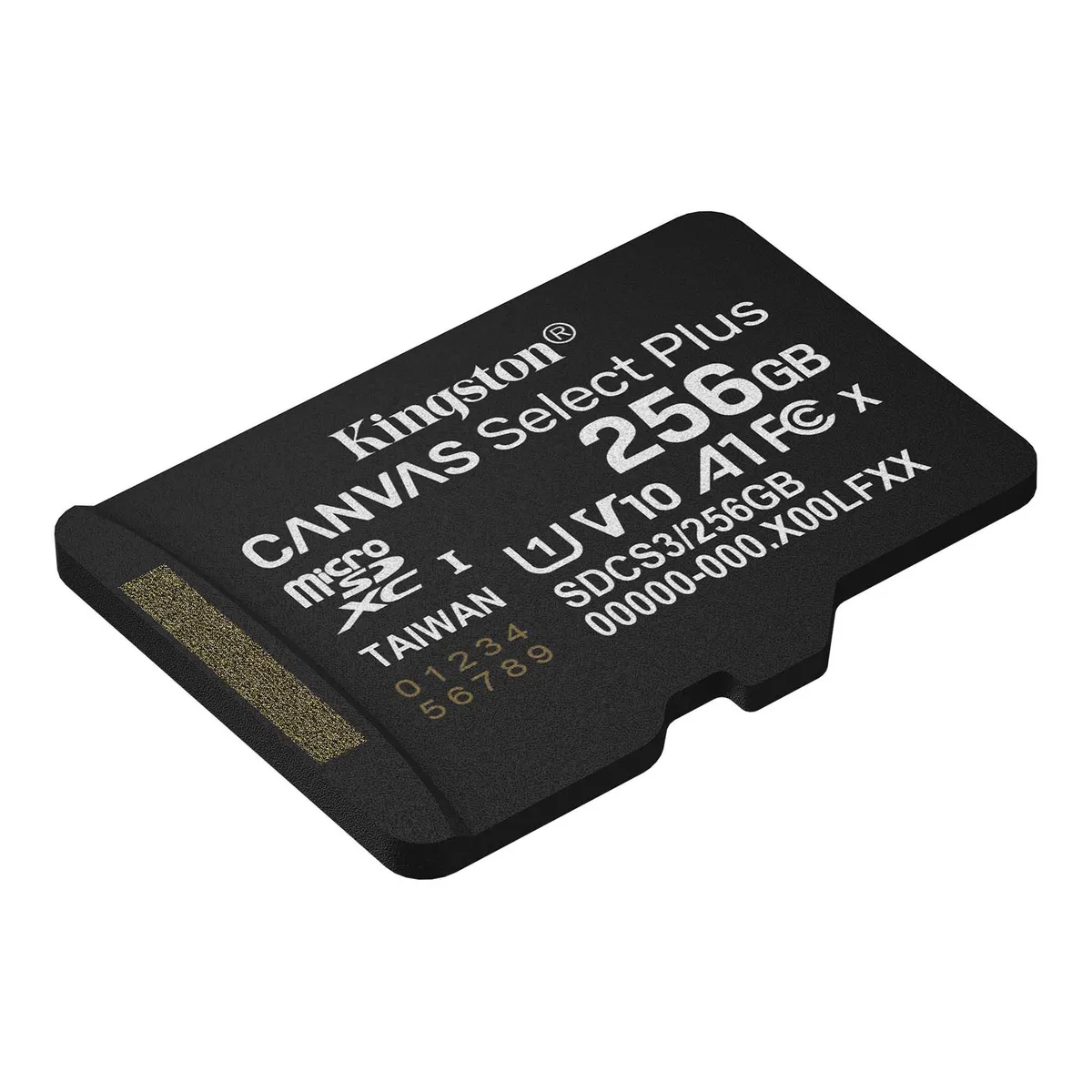 Карта пам`яті MicroSDXC 256GB UHS-I Class 10 Kingston Canvas Select Plus R150MB/s + SD-адаптер (SDCS3/256GB) - мініатюра 2