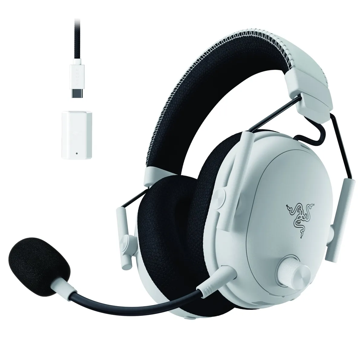 Bluetooth-гарнітура Razer BlackShark V3 Pro Wireless White (RZ04-05400200-R3M1) - мініатюра 2
