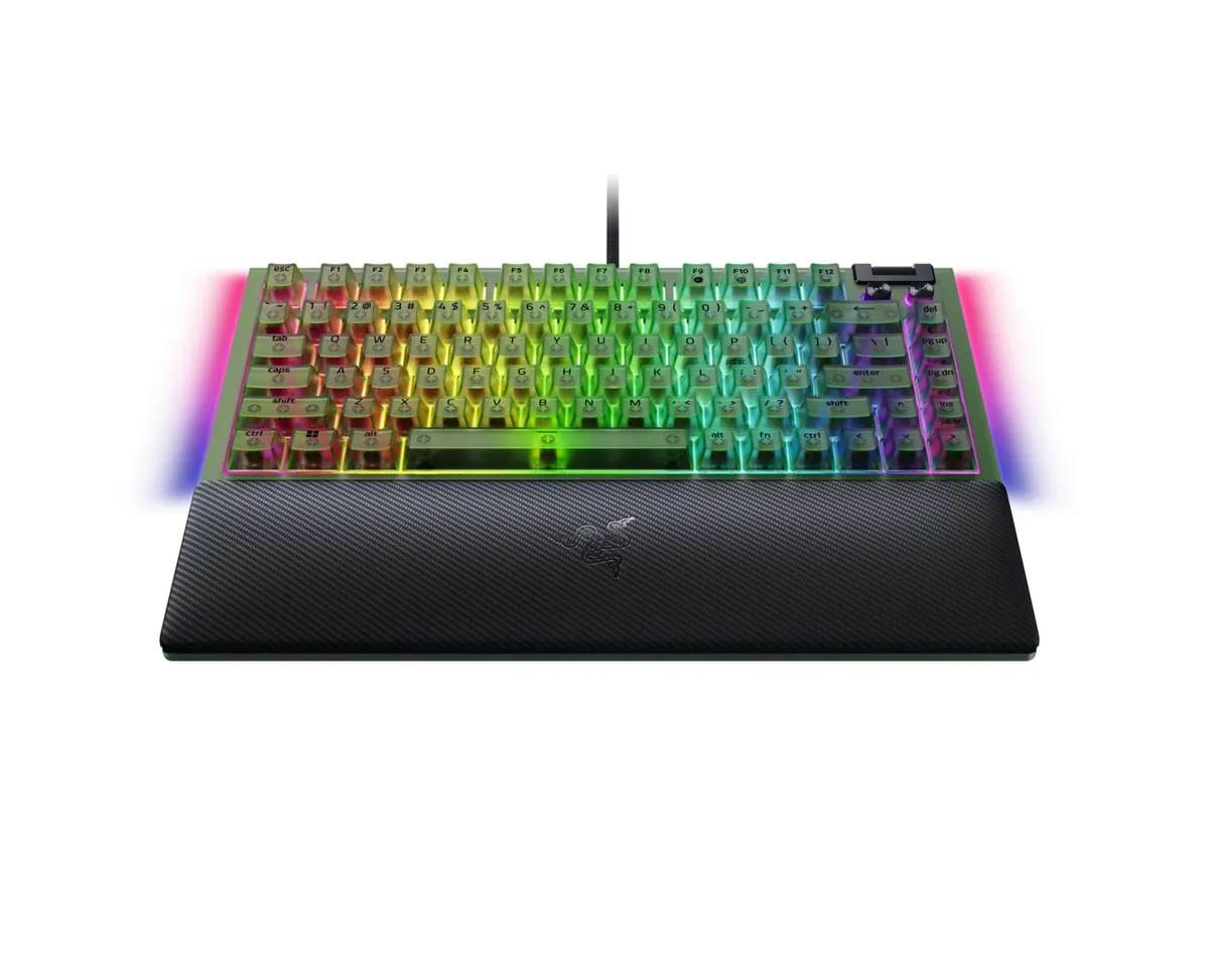 Клавіатура Razer BlackWidow V4 75% Phantom Green (RZ03-05003300-R3M1) - мініатюра 2
