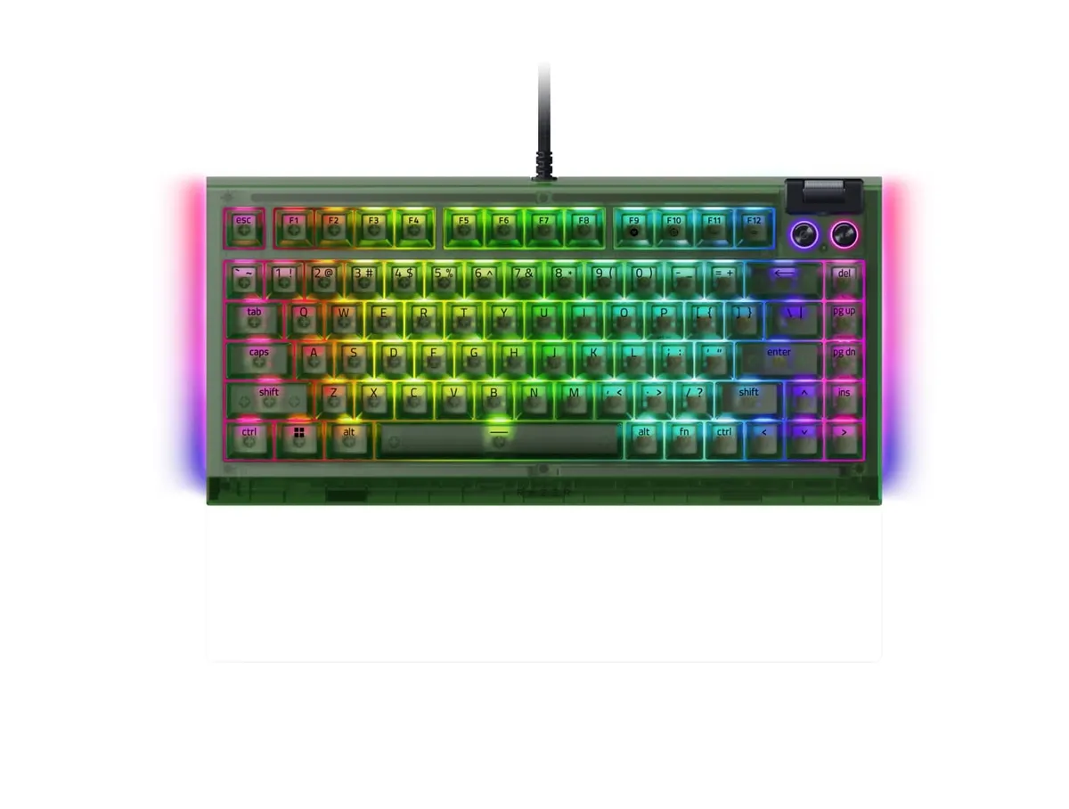Клавіатура Razer BlackWidow V4 75% Phantom Green (RZ03-05003300-R3M1) - мініатюра 3