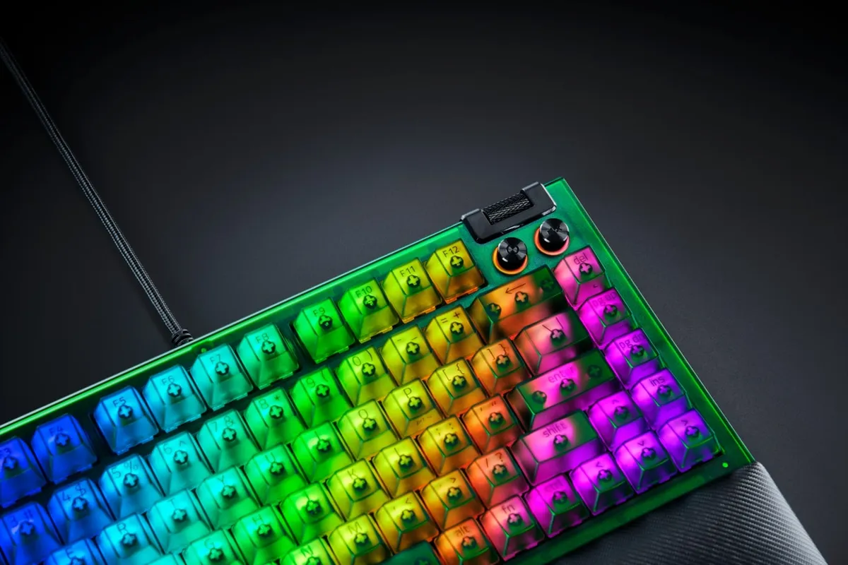 Клавіатура Razer BlackWidow V4 75% Phantom Green (RZ03-05003300-R3M1) - мініатюра 7
