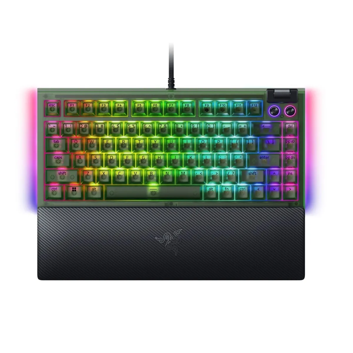 Клавіатура Razer BlackWidow V4 75% Phantom Green (RZ03-05003300-R3M1) - мініатюра 9