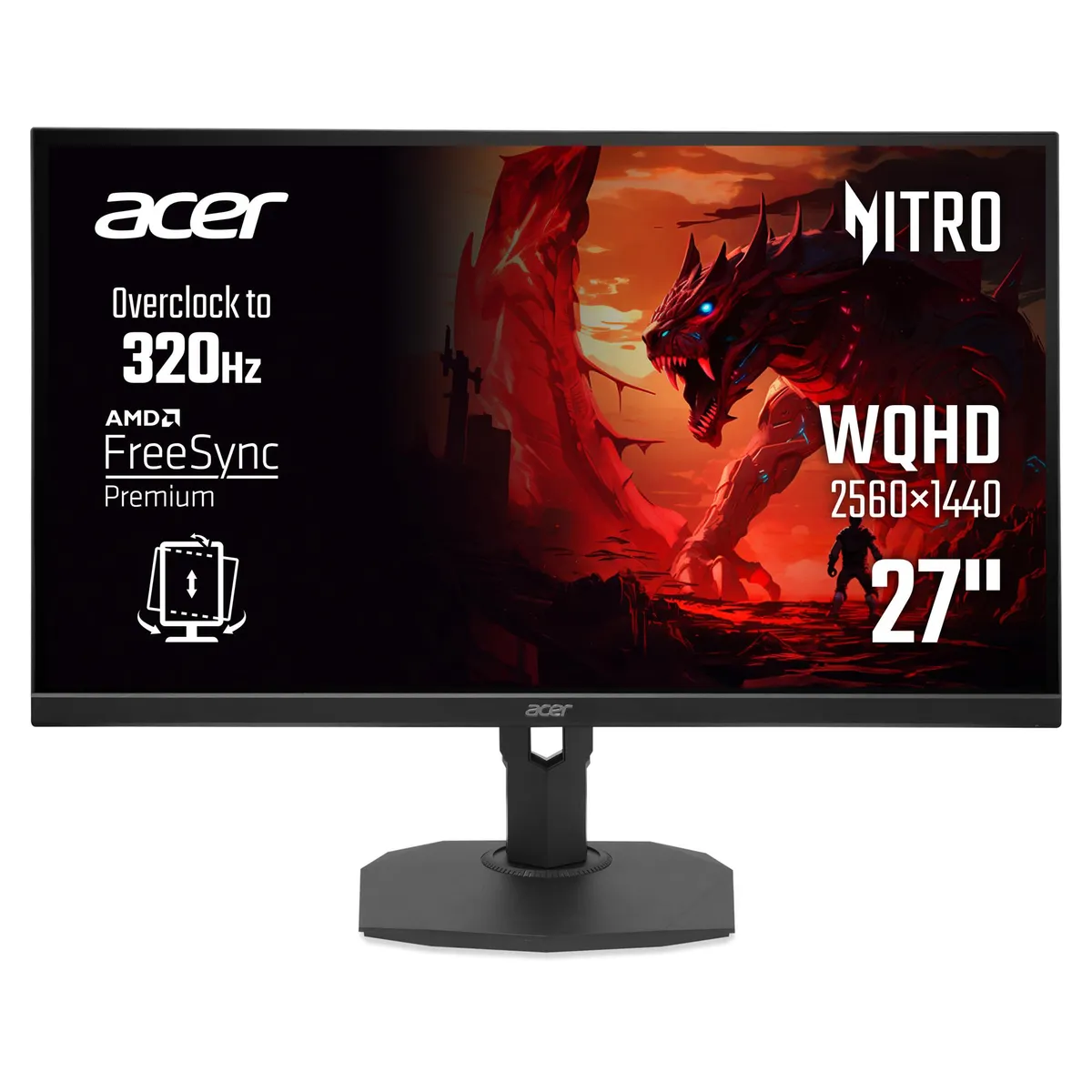 Монітор Acer 27" XF273UF3bmiiprx (UM.HX3EE.329) IPS Black 300Hz - зображення 1