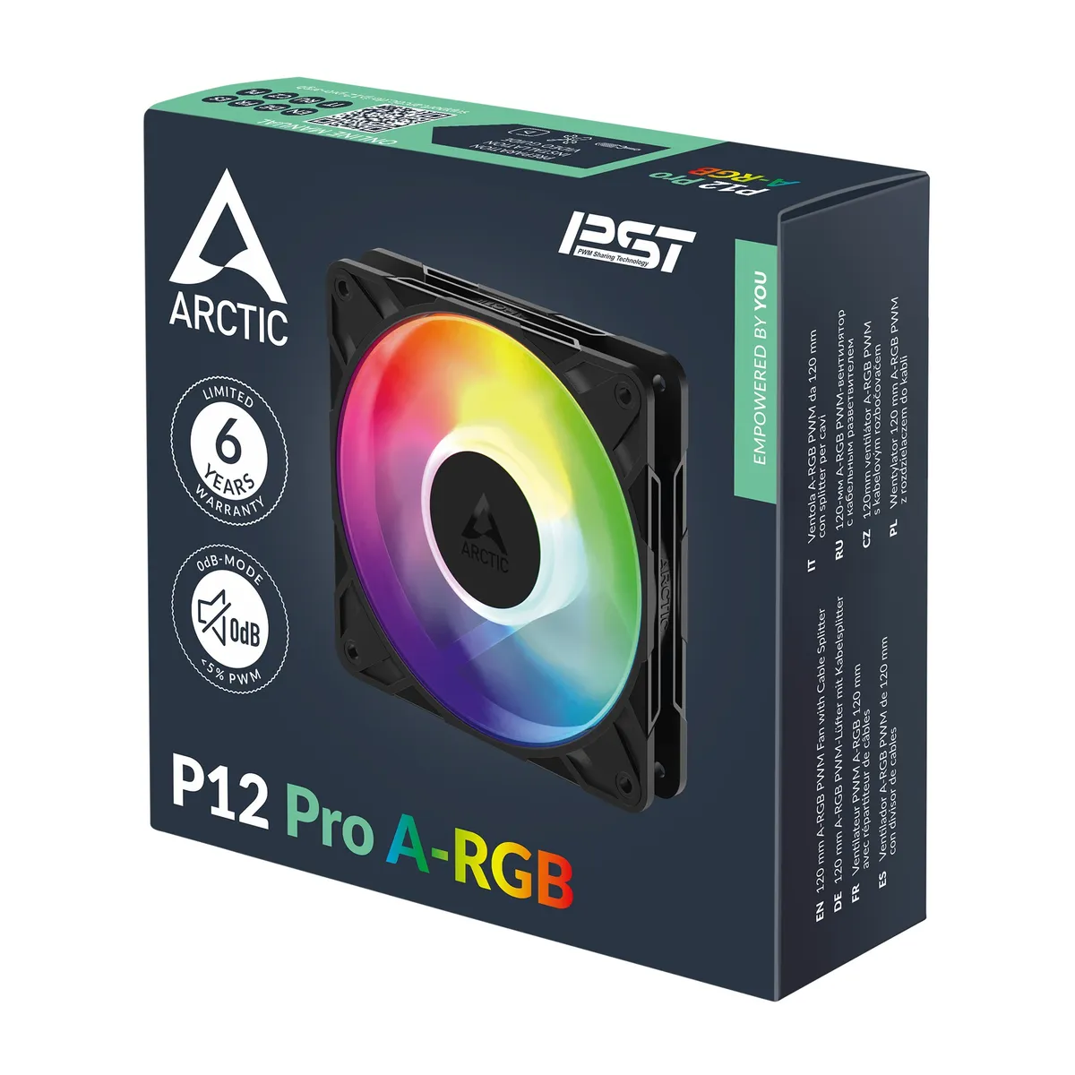 Вентилятор Arctic P12 Pro A-RGB Black (ACFAN00309A) - мініатюра 3