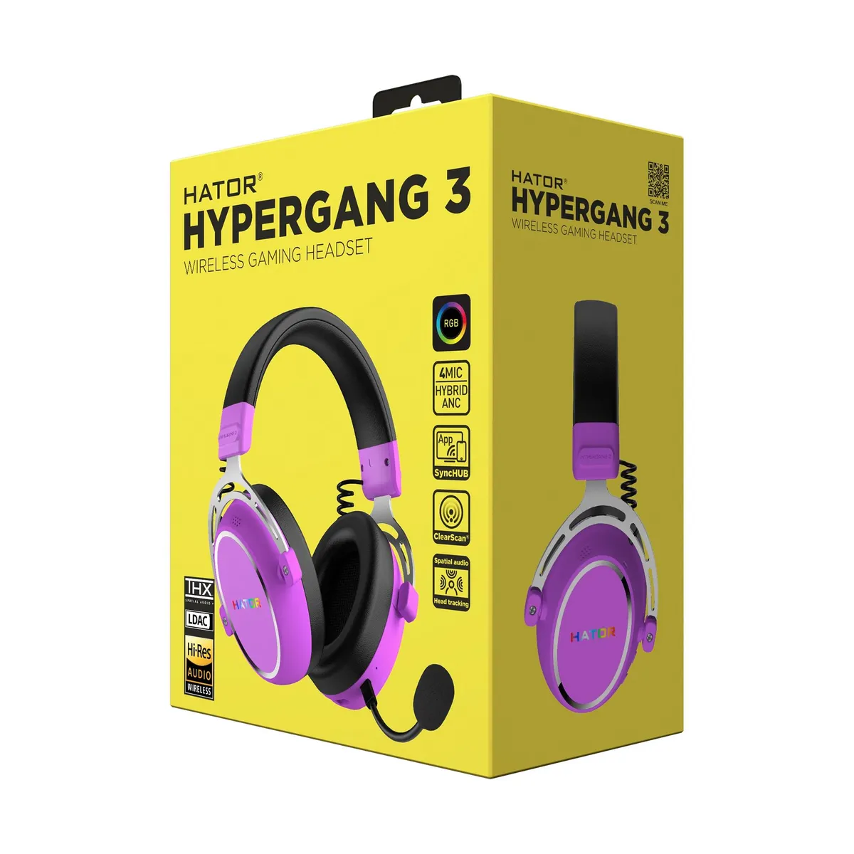Гарнiтура Hator Hypergang 3 Wireless Violet (ESH52) - мініатюра 15