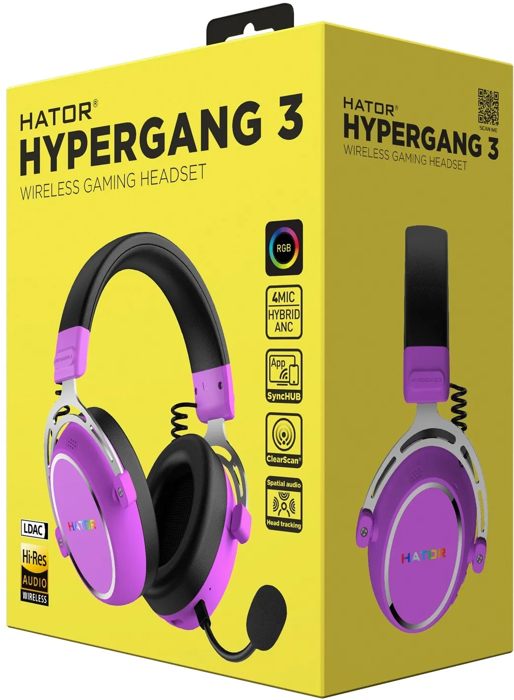 Гарнiтура Hator Hypergang 3 Wireless Violet (ESH52) - мініатюра 6