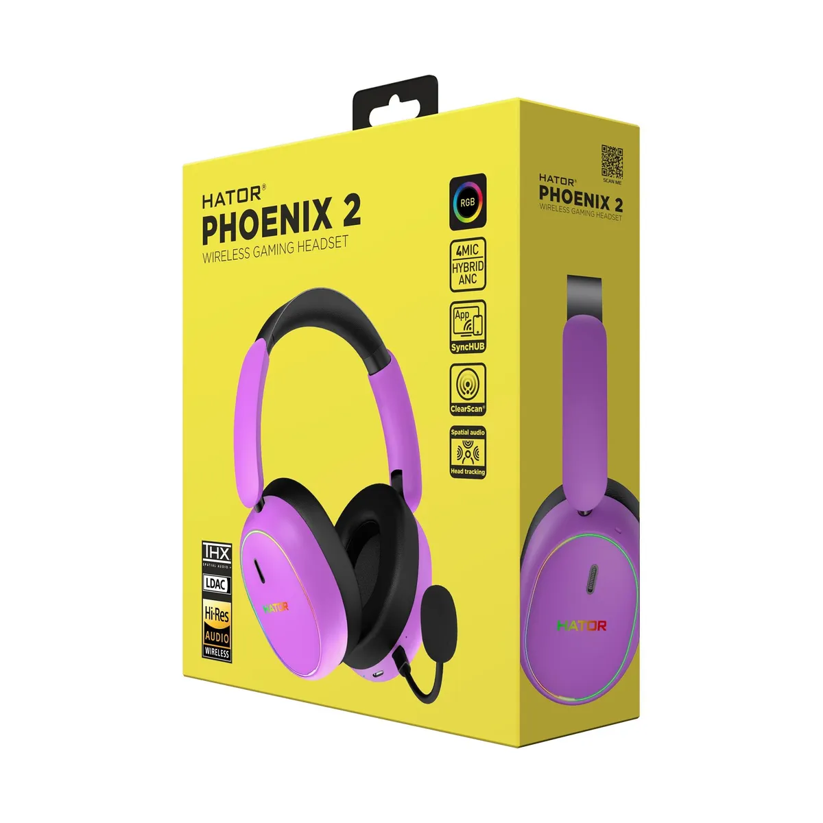 Гарнiтура Hator Phoenix 2 Wireless Violet (ESH42) - мініатюра 15