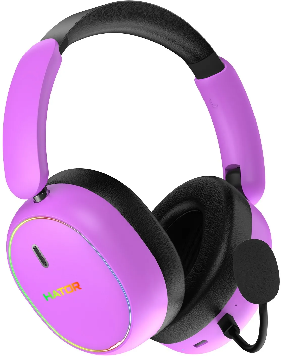 Гарнiтура Hator Phoenix 2 Wireless Violet (ESH42) - мініатюра 2