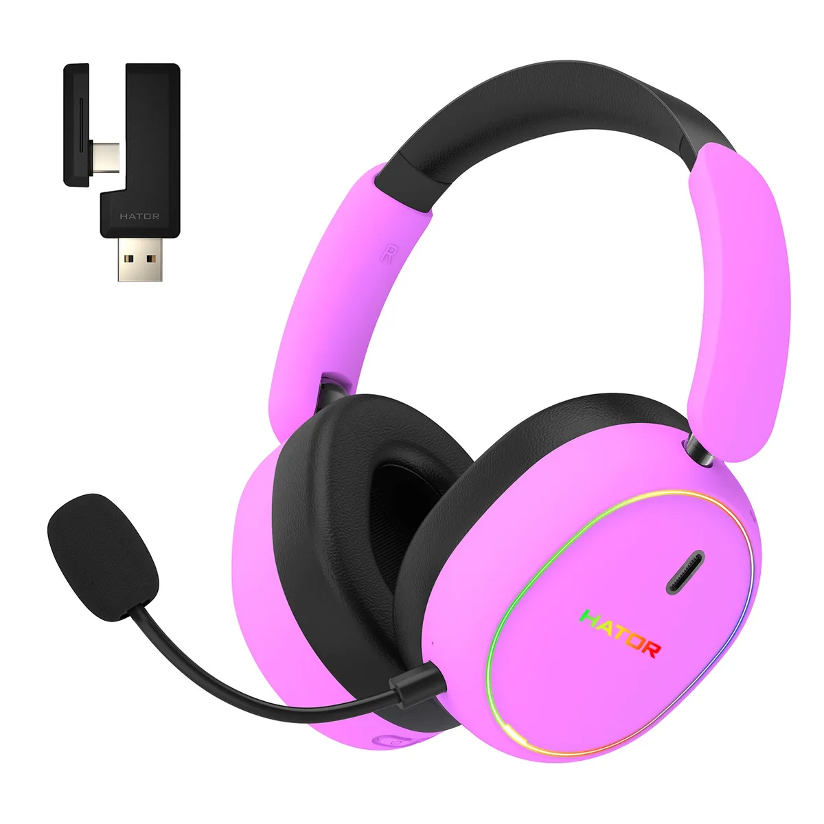 Гарнiтура Hator Phoenix 2 Wireless Violet (ESH42) - мініатюра 7