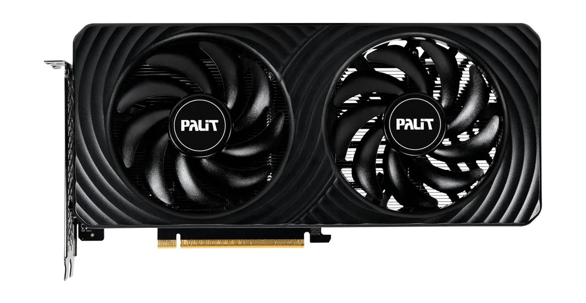 Відеокарта GF RTX 5050 8GB GDDR6 Dual OC Palit (NE65050S19P1-GB2070D) - мініатюра 2