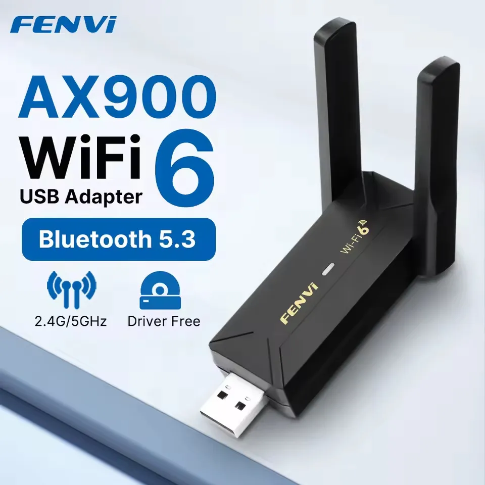 Бездротовий адаптер Fenvi FU-AX900 Wi-Fi 6, Bluetooth 5.3 Dual Band 2.4G 5G - зображення 1