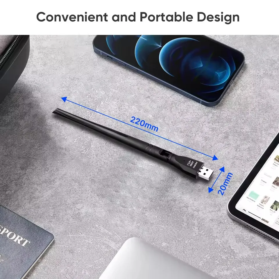 Бездротовий адаптер Fenvi FU-AX900ВT Wi-Fi 6, Bluetooth 5.3 Dual Band 2.4G 5G - мініатюра 6