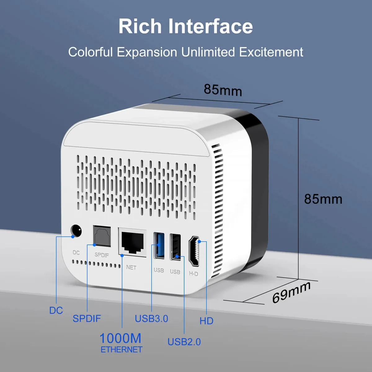 HD медіаплеєр H96 Max H728 4/32 GB - мініатюра 13