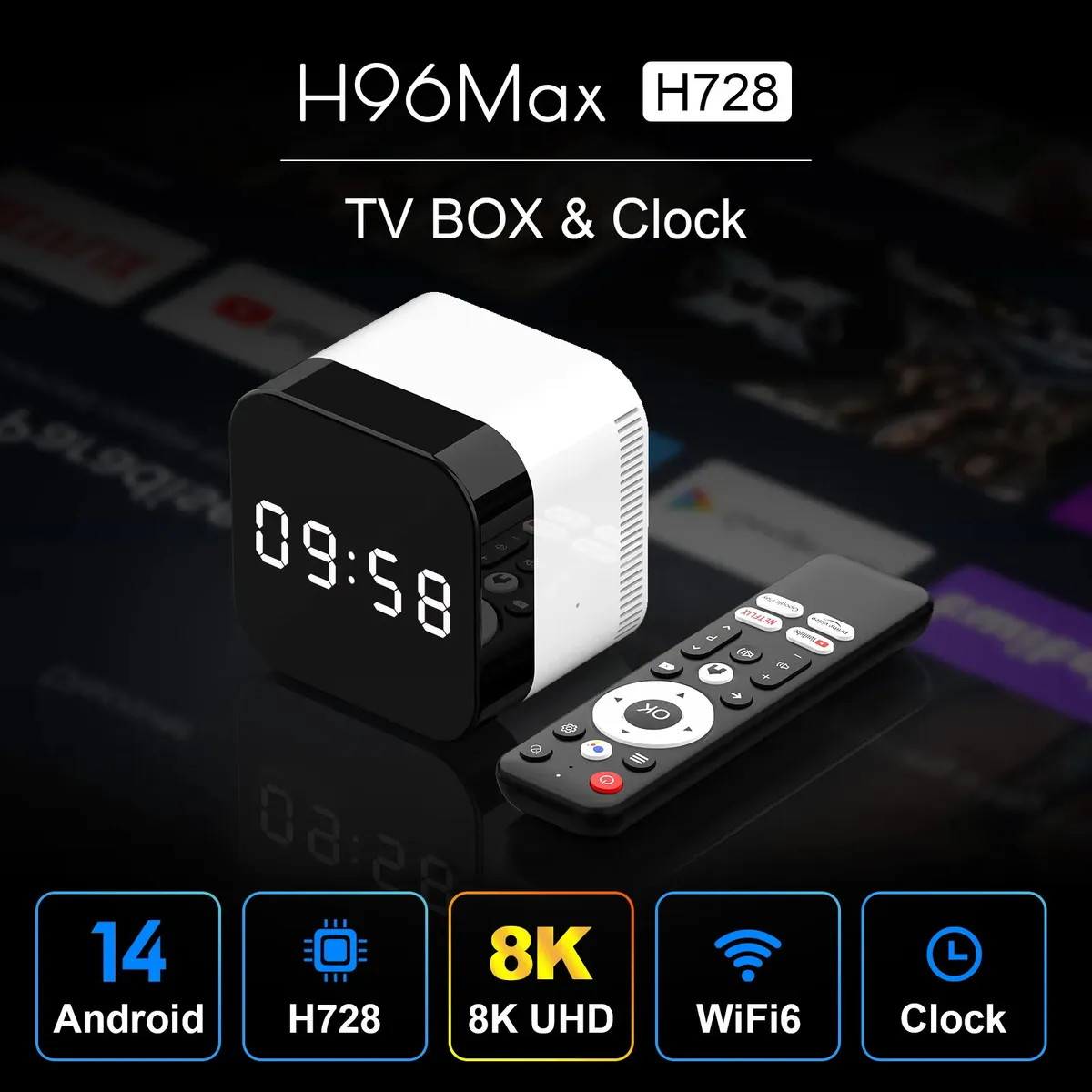 HD медіаплеєр H96 Max H728 4/32 GB - мініатюра 2