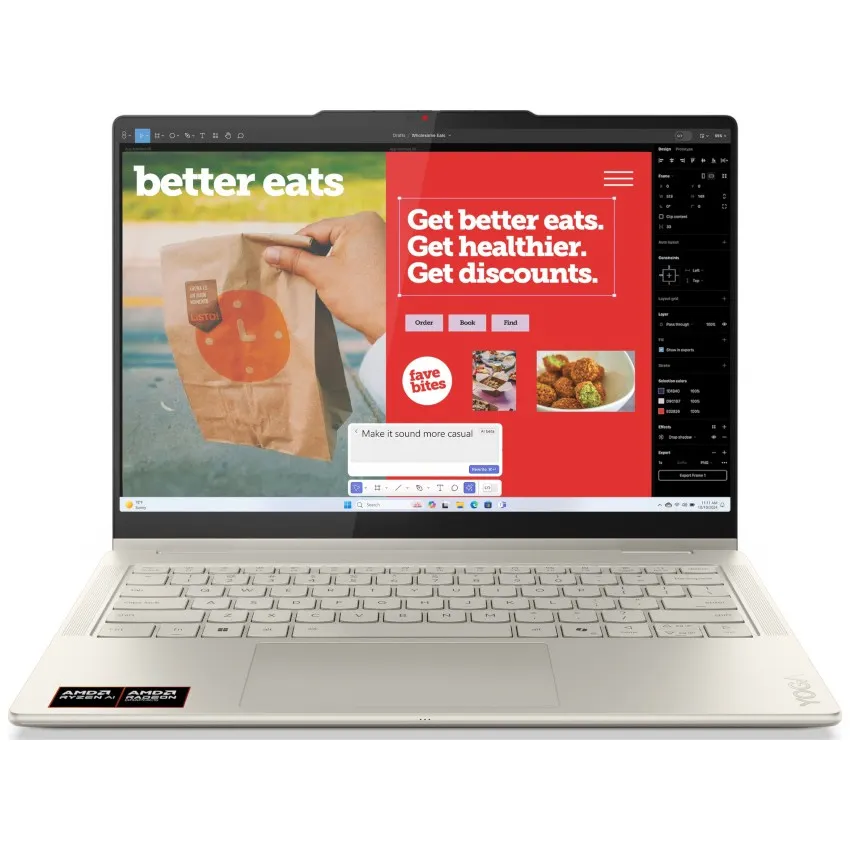 Ноутбук Lenovo Yoga 7 2-in-1 14AKP10 (83JR007MRA) Seashell - мініатюра 11