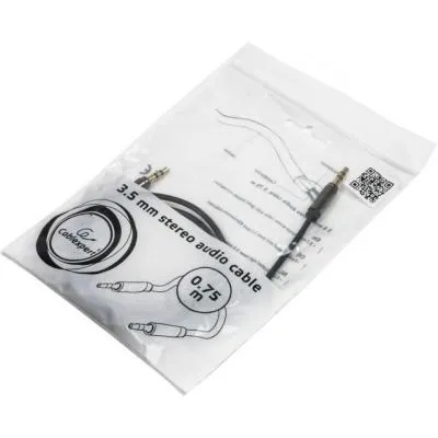 Кабель мультимедійний Jack 3.5mm male/Jack 3.5mm male 0.75m Cablexpert (CCAP-444-0.75M) - мініатюра 5