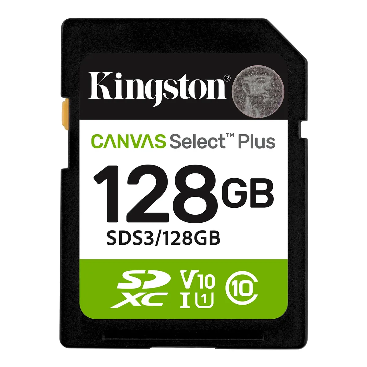 Карта пам`яті SDXC 128GB UHS-I Class 10 Kingston Canvas Select Plus R150MB/s (SDS3/128GB) - зображення 1