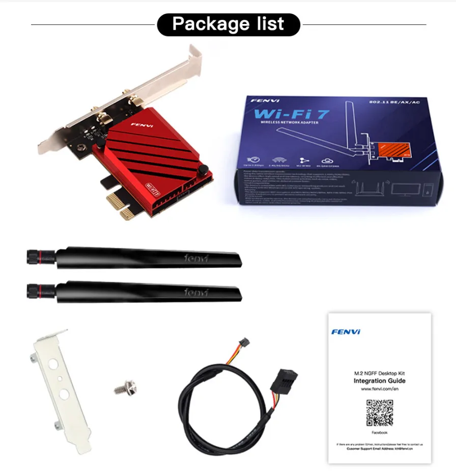 Бездротовий адаптер Fenvi FV-BE8800 - мініатюра 3