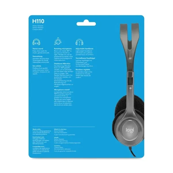 Гарнітура Logitech H110 (981-000271) - мініатюра 13