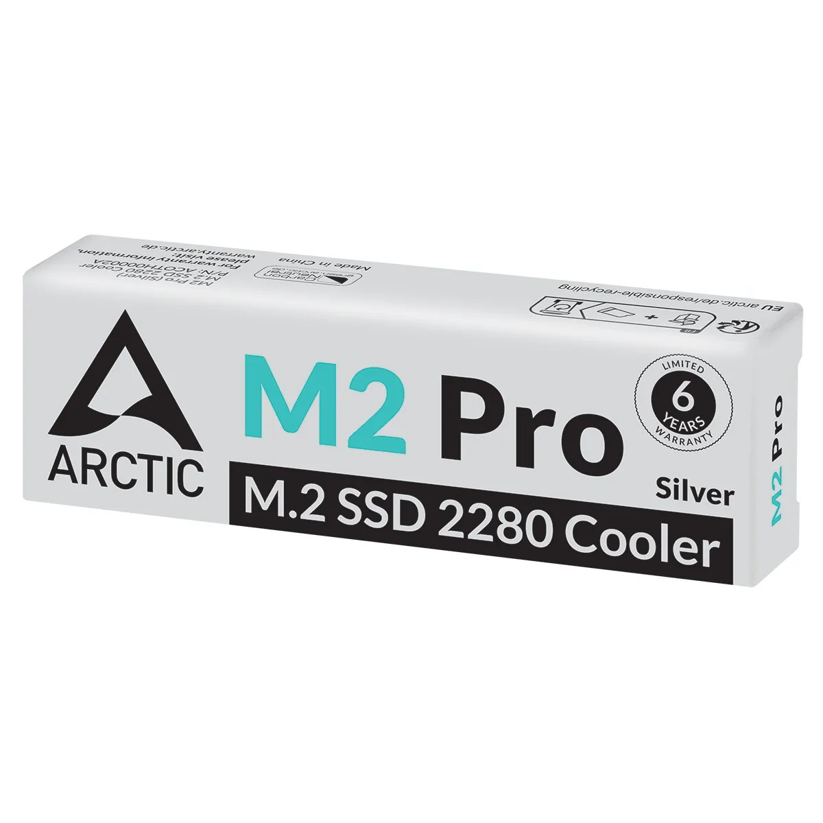 Радіатор охолодження для SSD Arctic M2 Pro Silver (ACOTH00002A) - мініатюра 2