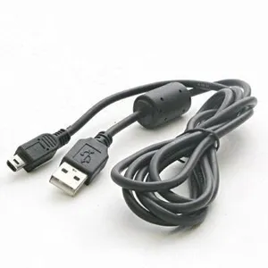 Кабель Atcom USB - mini USB V 2.0 (M/M), (5 pin), ферит, 1.8 м, чорний (3794) - зображення 1