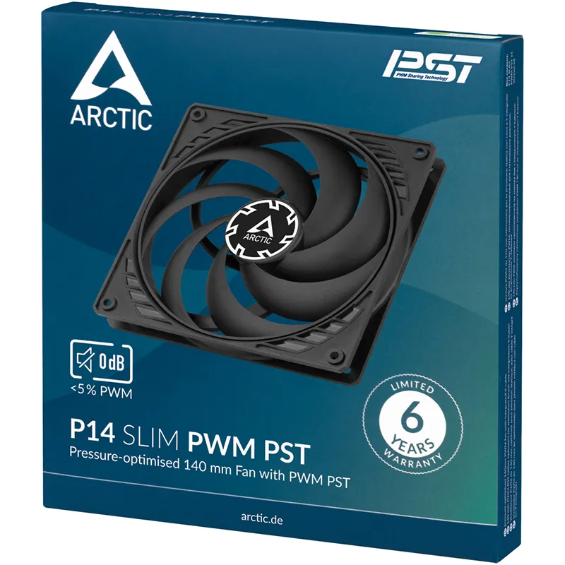 Вентилятор Arctic P14 Slim PWM PST (ACFAN00268A) - мініатюра 5