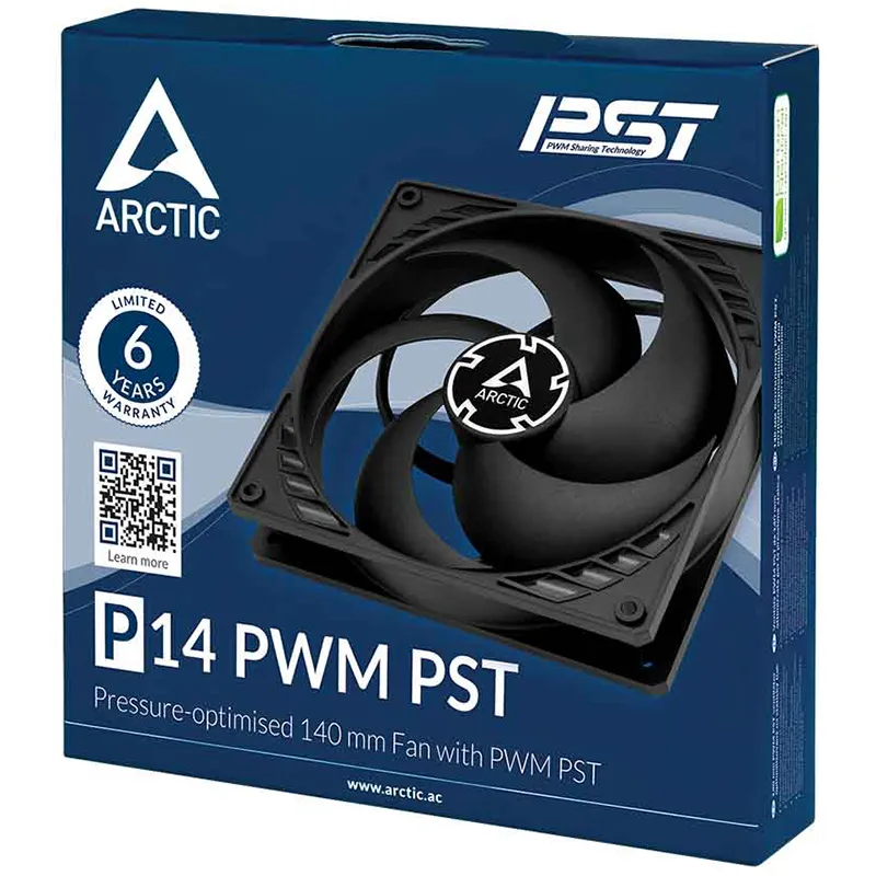 Вентилятор Arctic P14 PWM PST Black (ACFAN00125A) - мініатюра 5