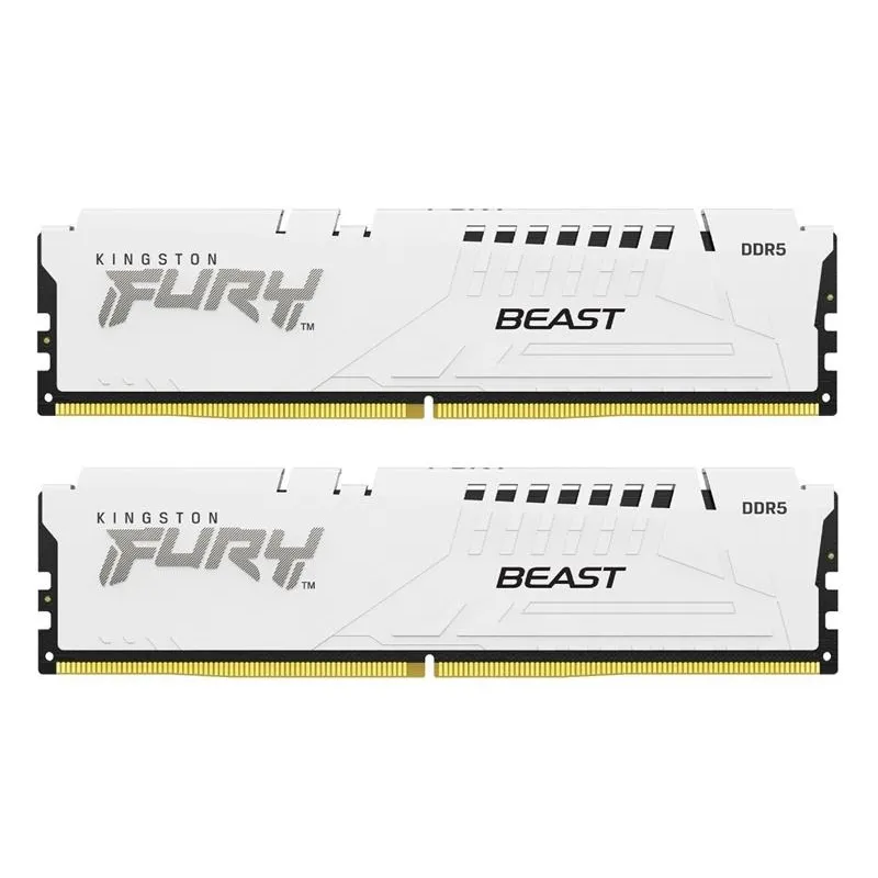 Модуль пам`ятi DDR5 2х16GB/6000 Kingston Fury Beast White (KF560C36BWE2K2-32) - зображення 1