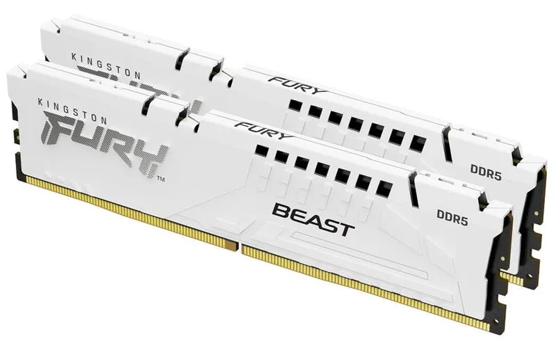 Модуль пам`ятi DDR5 2х32GB/5600 Kingston Fury Beast White (KF556C36BWEK2-64) - мініатюра 3